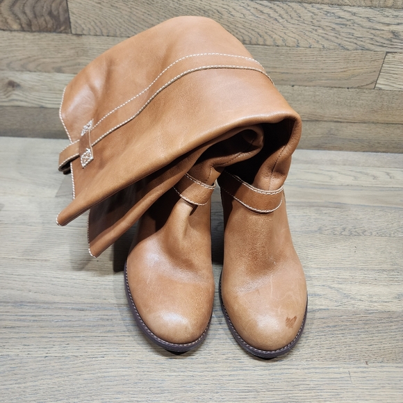 Lauren Ralph Lauren Women’s Brown Leather Knee Boots, Size 10M - Picture 4 of 5